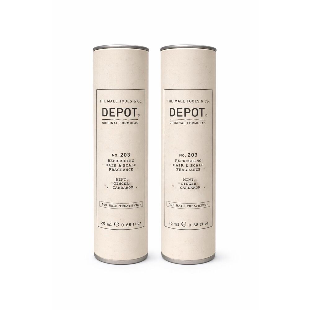 Depot No.203 Refreshing Hair & Scalp Fragrance Mint Ginger Cardamom 0.68oz Lot 2